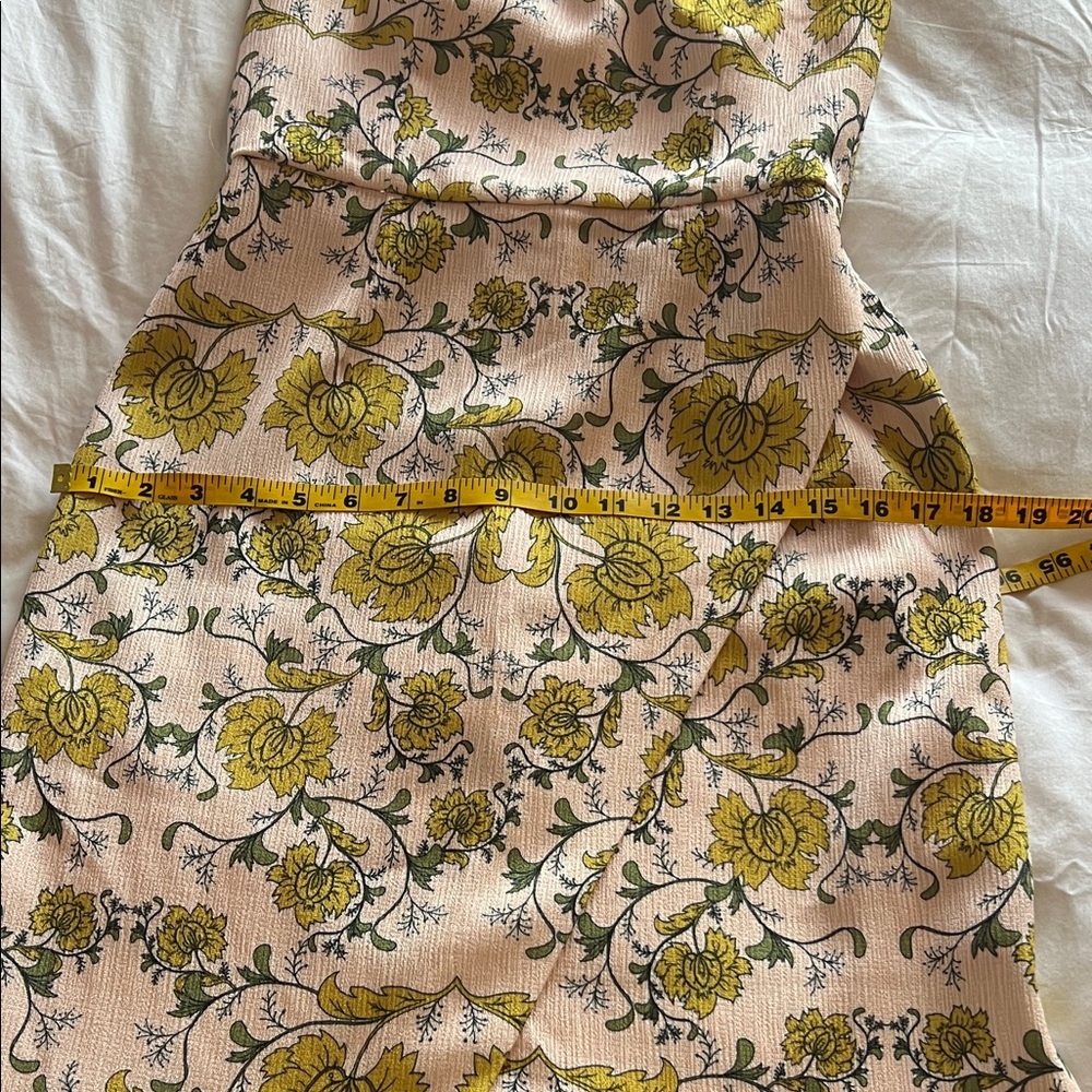 KEEPSAKE the Label Floral Strapless Midi Dress - Yellow & Pale Pink - Picture 7 of 9